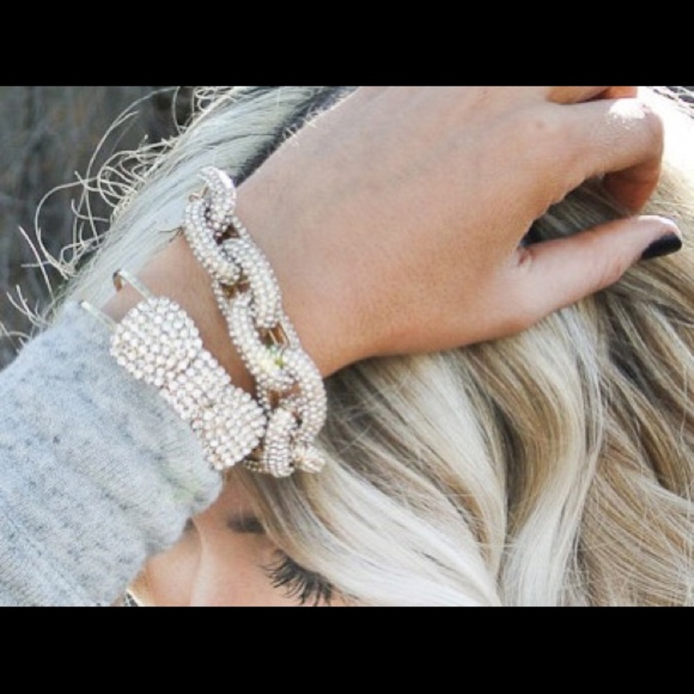 Thick Chain Champagne Bracelet